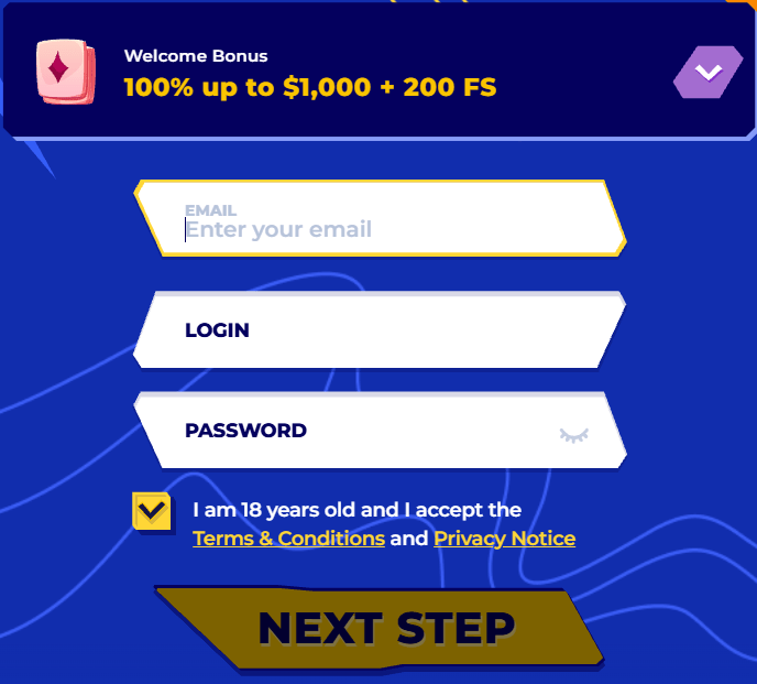 Login form 1