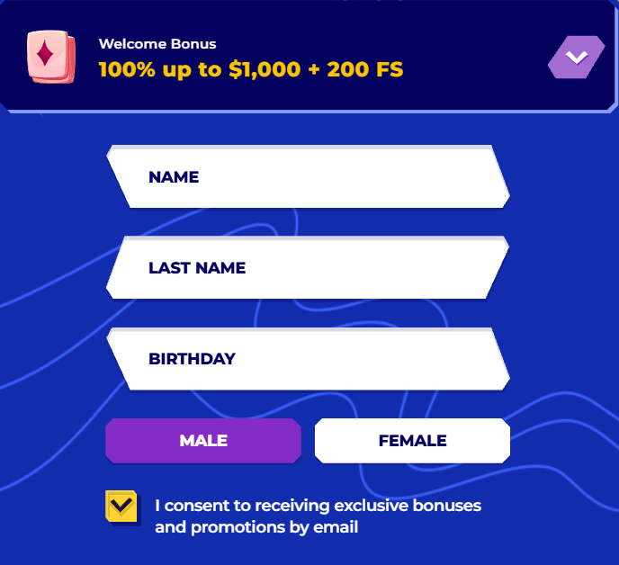 Login form 1